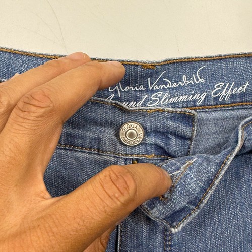 Gloria Vanderbilt Womens Amanda Jean Shorts Size Size 16 Blue Denim Cotton Light - Bild 3 von 9