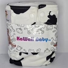 KaWaii Baby Goodnight Heavy Wetters Cloth Diaper with Snaps