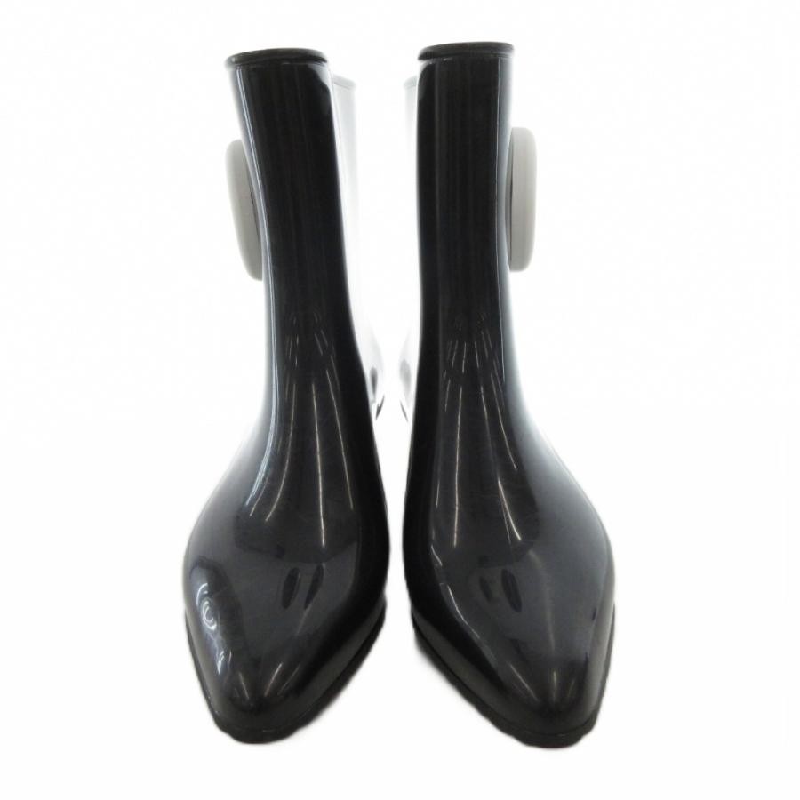GUCCI Short Interlocking Stiletto Heel Rubber Boots Size:36/JP:23 141182K Authen thumbnail 4