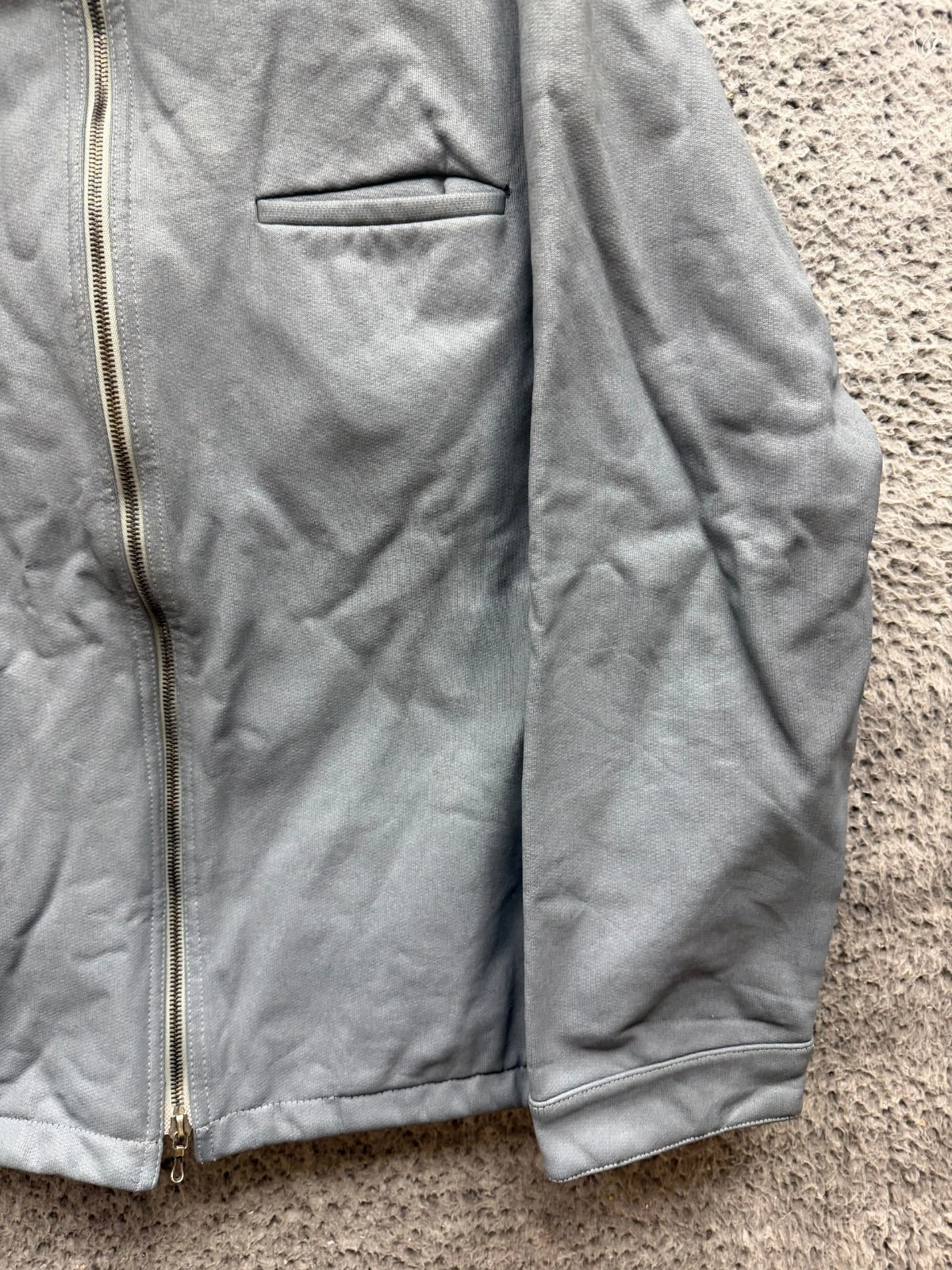 Vintage 90s A.P.C. Rue de Fleurus Paris Full-Zip Utility Jacket Grey Mens Size 2 - product detail image 5