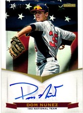2012 Panini USA Baseball #DN Dom Nunez 18U National Team Signatures #/349
