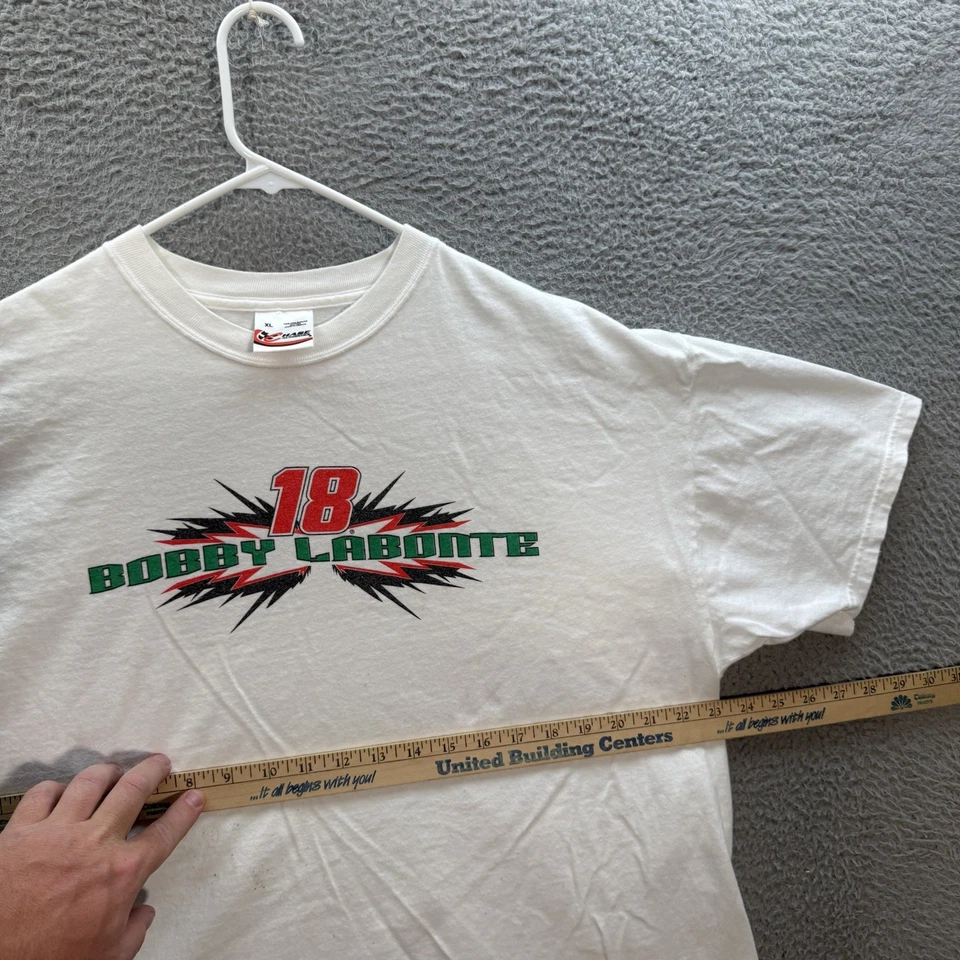 Camisa Vintage Chase Authentics Adulto XL Blanca Bobby Labonte Nascar Grunge Y2K Foto 3 de 4