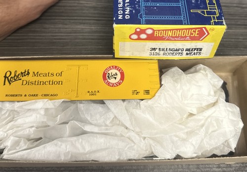 Kit Roundhouse escala HO #3126 36’ cartelera refrigerada Roberts carnes nuevo en caja | Zustand: New