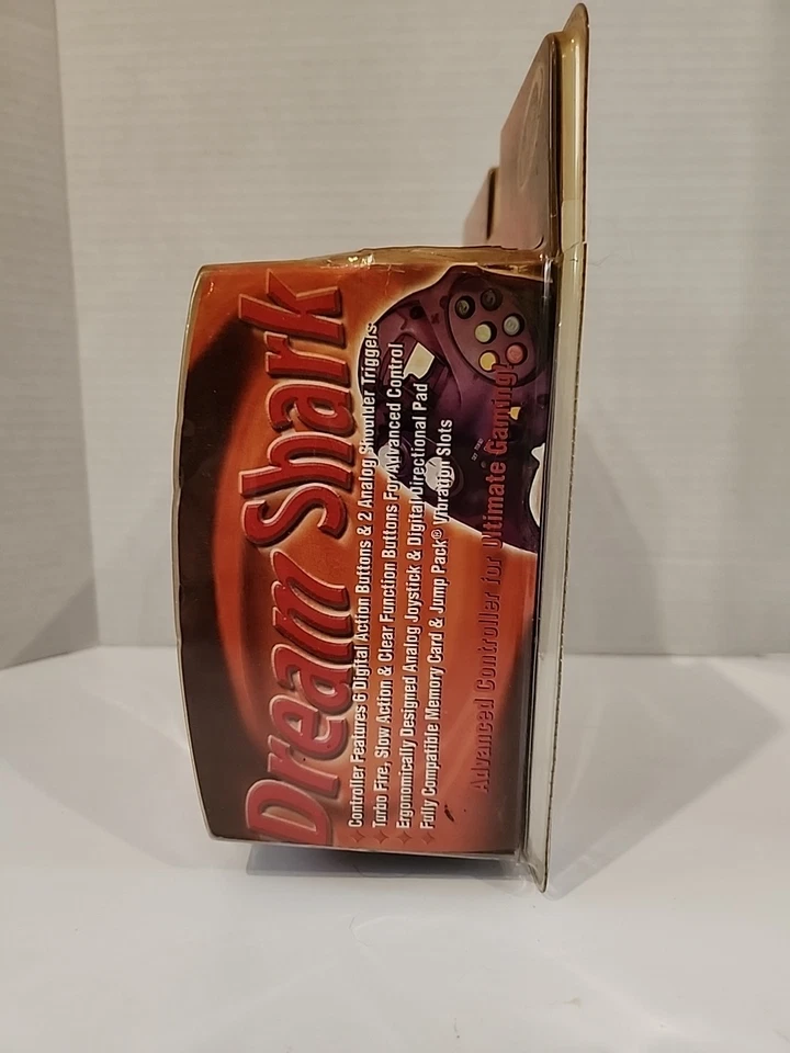 Dreamcast Dream Shark Purple Controller NIB 2001 Intec Turbo Rare Color - Image 2 of 4