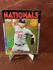 2021 Topps Chrome Stephen Strasburg #86BC-84 Mojo Refractor Washington Nationals