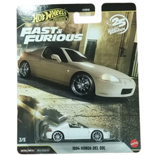 1994 Honda Del Sol Hot Wheels 25th Fast  Furious Premium 1:64 Real Riders