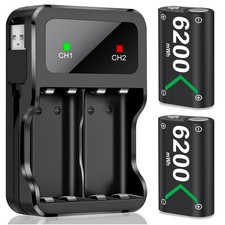 Image of 2*6200 mWh Rechargeable Controller Battery Pack for Xbox Series X|S/Xbox One