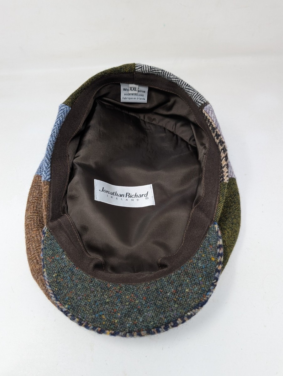 Jonathan Richard Newsboy Hat Ivy Flat Cap Ireland Patchwork Tweed
