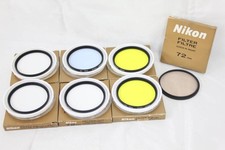 Lot of 7 Camera Lens Filters - Nikon 72mm Lens Filter Set with Case 3