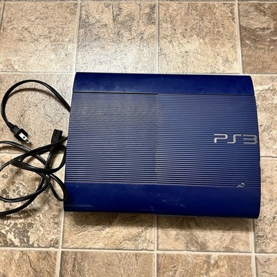 Sony PlayStation 3 Super Slim PS3 250GB Azurite Blue Console Gaming CECH-4201B