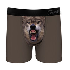 The Grey's Growl  Wolf Boy's Boxer Briefs