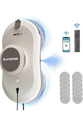SUNSMAI Remote Control Smart Window Cleaning Robot with Automatic Water Spray