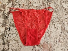 True Vintage Victoria's Secret Double String Bikini Panty Large Sheer