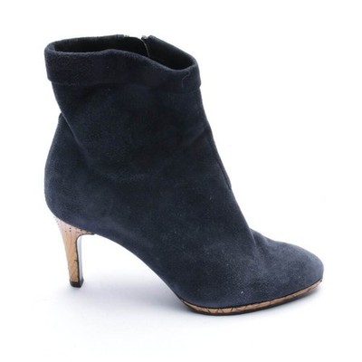 Stiefeletten Yves Saint Laurent Blau Metallic 35,5 EUR