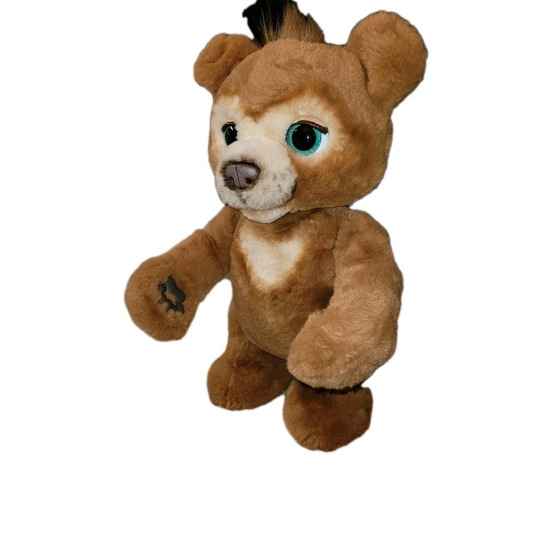 FurReal Friend Cubby The Curious Teddy Bear Interactive Plush Toy Hasbro WORKS!