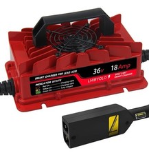 LHIBYOLO 36 Volt Golf Carts Battery Charger for 18 AMP EZ GO TXT, with Type E...