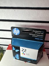 Genuine HP 22 Tri-Color Cyan Yellow Magenta EXPIRES 10/25 Ink
