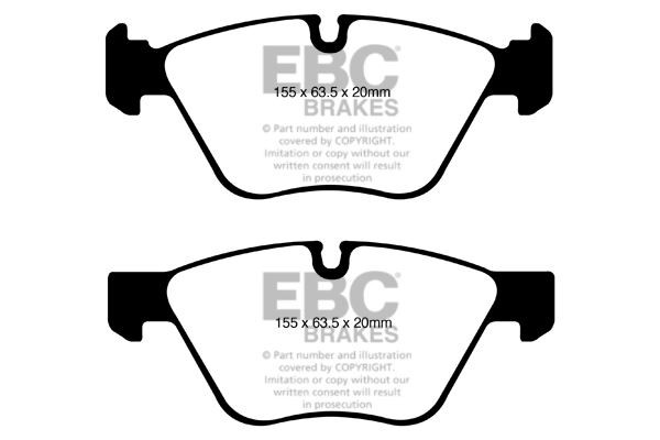 EBC DP31600C BRAKE PAD SET DISC BRAKE Front