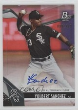2021 Bowman Platinum Top Prospects Pink 88/199 Yolbert Sanchez #TOP-46 Auto 03j5