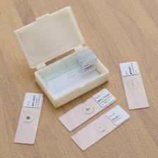 10 PCS/Set Microscope Beginner Specimen Slides for Kit Kids with Specimens