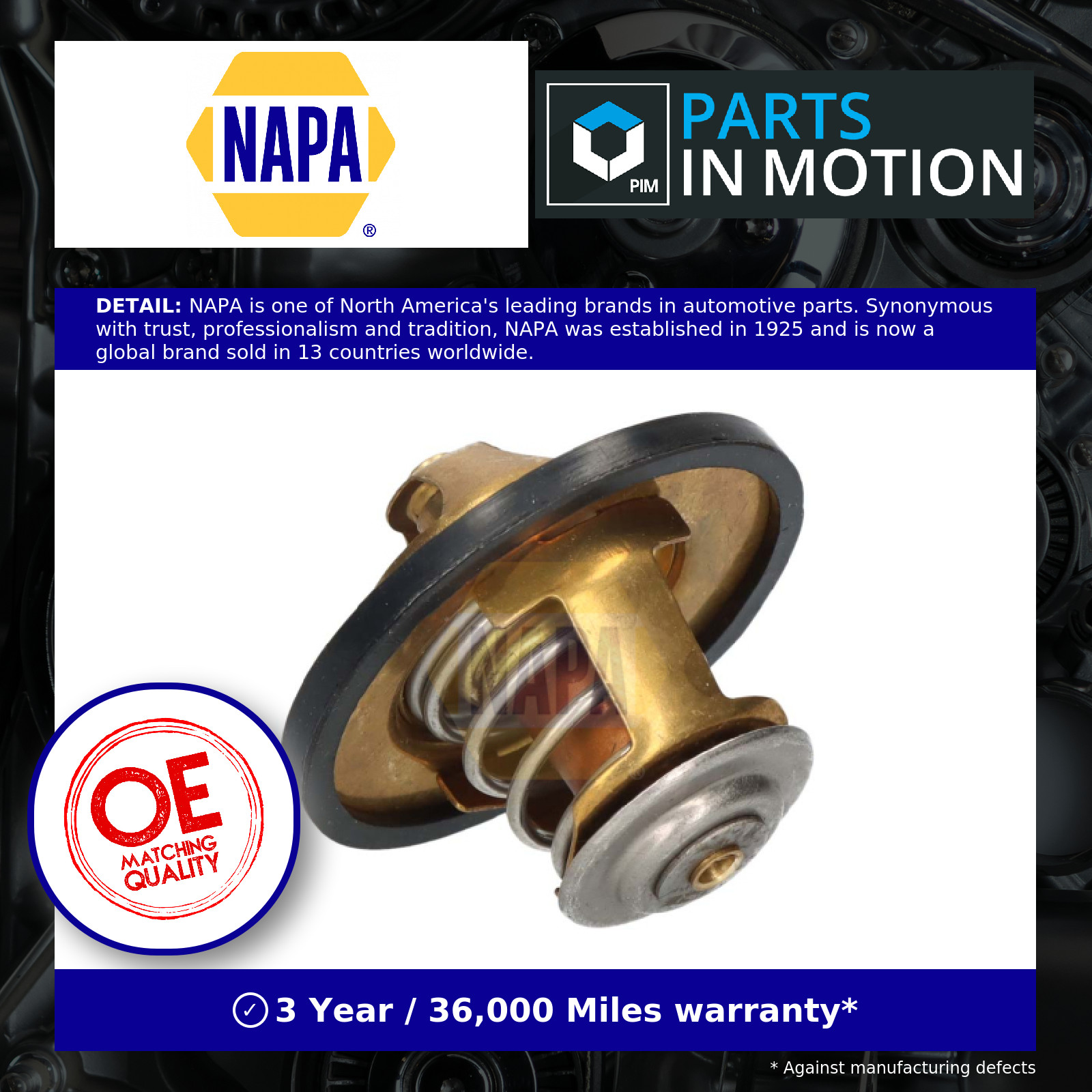 Coolant Thermostat NTH1129 NAPA 133890 0000098463637 7303615 0500329622 4823211 - Image 6