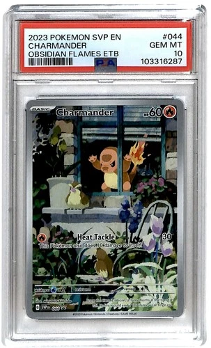 2023 Pokemon Scarlet & Violet Obsidian Flames ETB Charmander #44 PSA 10 BB2