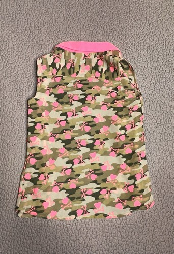 Faded Glory Button Up Sleeveless Blouse Green And Pink Little Girls Size Medium - Picture 2 of 6