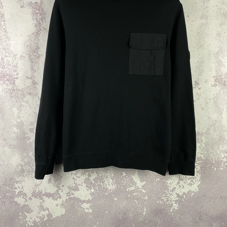 Sudadera Barbour International Para Hombre Clásica Manga Larga Negra Talla L Foto 3 de 4