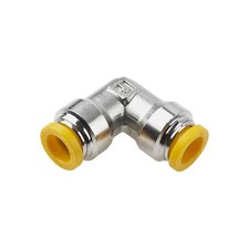 Parker 165Plp-10M Metric Metal Push-To-Connect Fitting, Brass, Silver