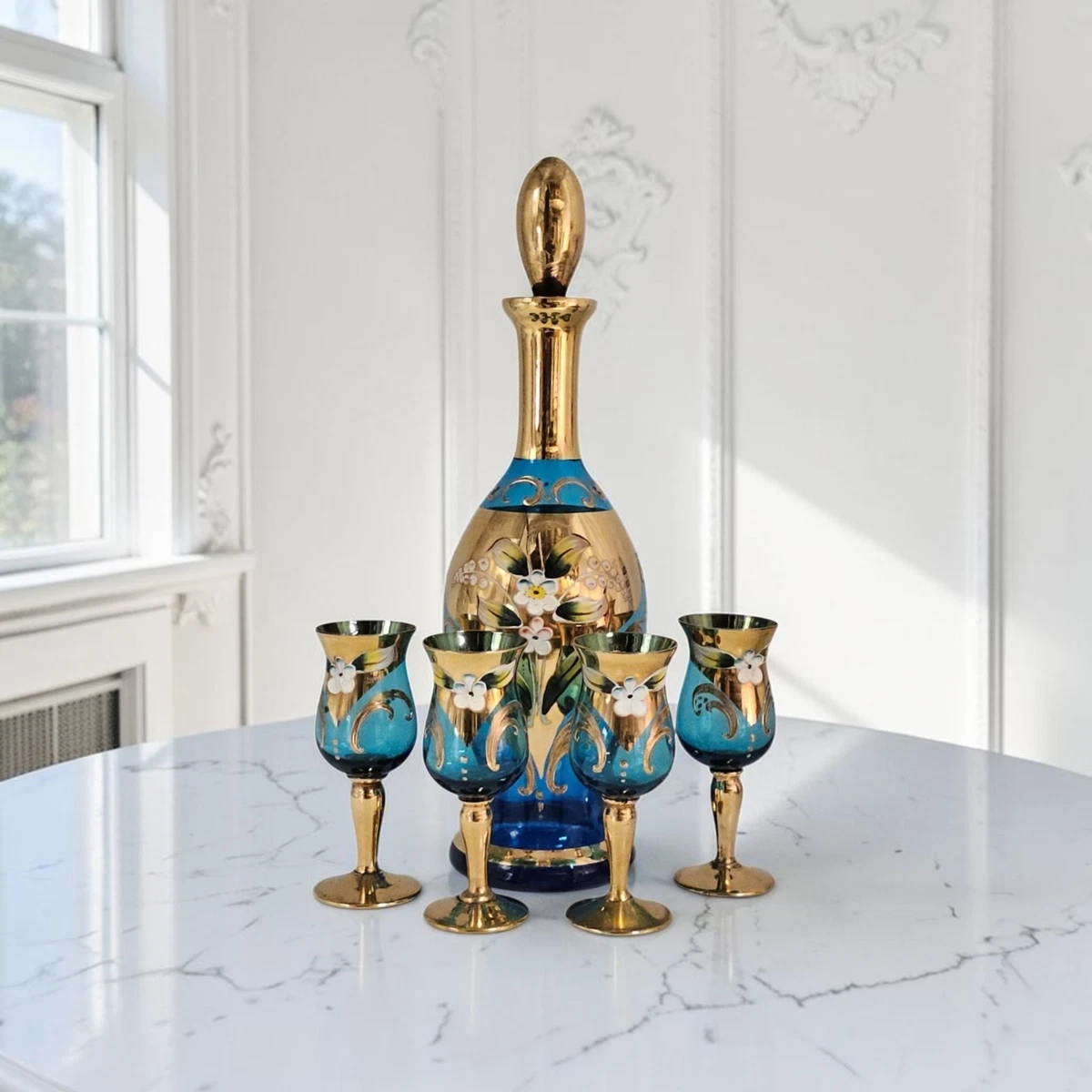 Venetian Glass Decanter Italian Art for sale | eBay
