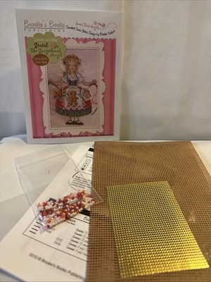 Brooke's Books Gretel the Gingerbread Angel Cross Stitch Pattern Paper & Beads