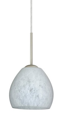 Besa Lighting 1BT-412219-SN OPEN BOX Bolla Pendant Satin Nickel