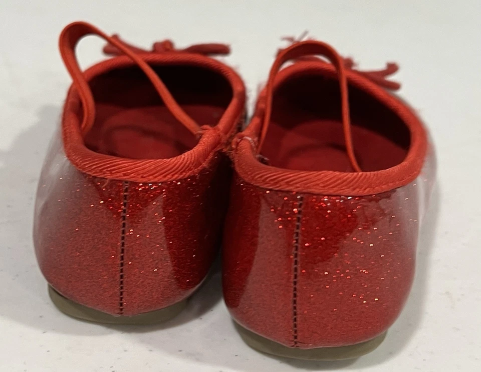 There Abouts Bebé Niña Espuma con Memoria Rojo Brillante Brillante Maryjane Sin Cordones Talla 9 Foto 4 de 4