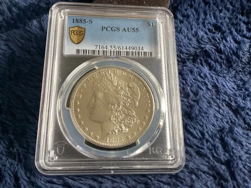1885-S PCGS AU55 PQ Morgan Silver Dollar