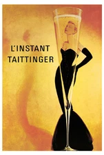 L'Instant Taittinger Grace Kelly Champagne Art Print Tattinger Bar Poster 24x36
