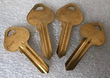 Lot Of 4  uncut   RU45 Keys Key blanks For Russwin Locks
