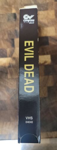 Vintage Evil Dead 1989 Video Bruce Campbell Horror Red Shirt Cover Tested Works! - Picture 2 of 6