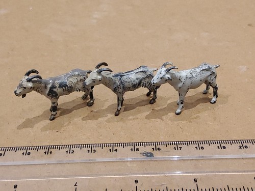 Vintage Britains Hollowcast Goats X3