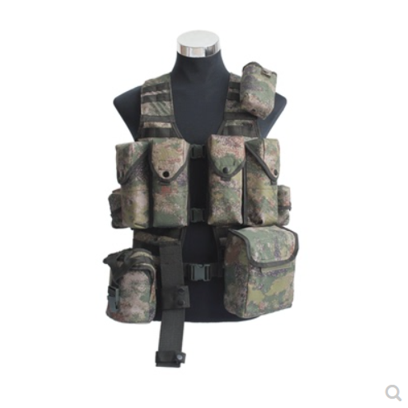 11 PCS Camouflage Color Solider Combat Gear Green Man Digital Bag 