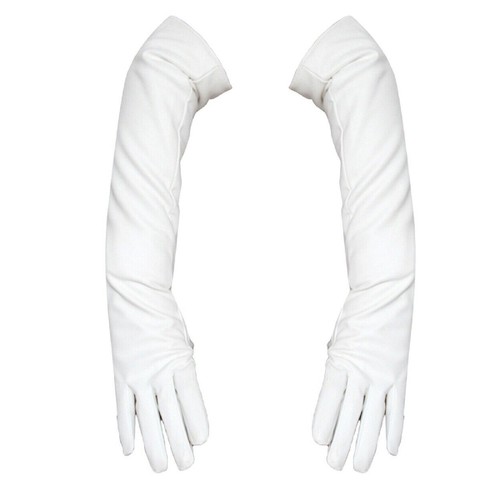Gloves Full Finger Windproof Faux Leather Long Arm Gloves For Shopping - Picture 5 of 26