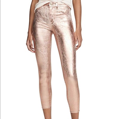 rose gold jeggings