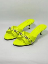 Balenciaga Women's Cagole Buckle Stud Slide Sandals size 39