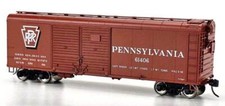 Bowser 43329 HO X31B 4-Dr Round Flush Roof Box Car, PRR 61490, Shadow Keystone