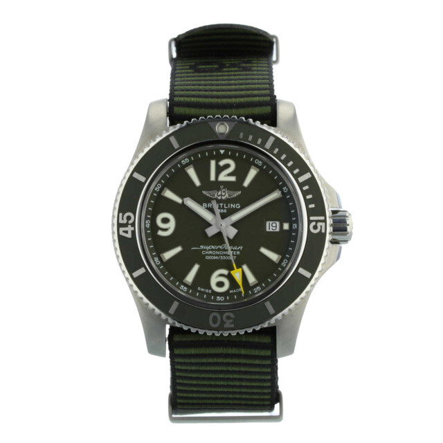 Breitling Superocean Green Men's Watch 
