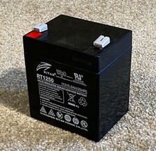 Ritar RT1250 - Brand new battery - 12V 5AH / cube shape