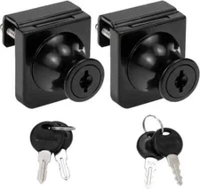 Showcase Lock Zinc Alloy No Drill Glass Door Lock Single Door Lock with Keys (40