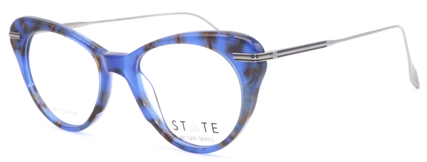 NEW STATE OPTICAL NARA ATLAS CHROME AUTHENTIC EYEGLASSES FRAME 51-19 JAPAN MADE!