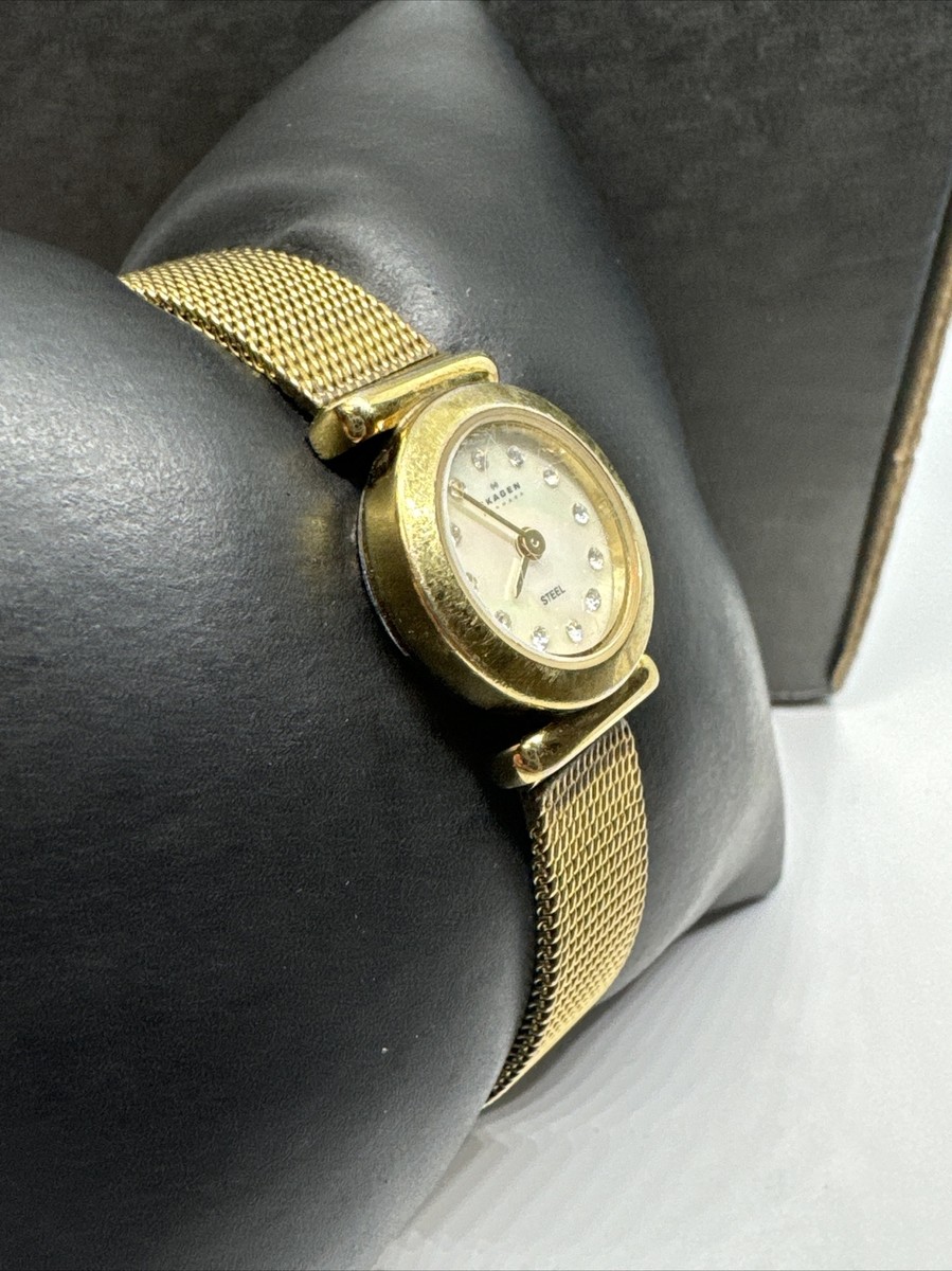 Skagen 107XSGG Womens Gold Stainless Steel Analog Dial  display picture 1