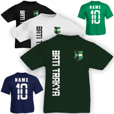 Kinder T-Shirt Trikot Bati Trakya inkl. Name & Nummer S M L XL XXL Fussball Team