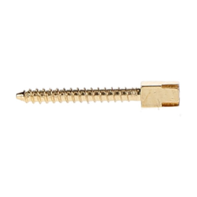 House Brand Dentistry 400011 HSB Gold Plated Screw Posts L2 #2 Long 11.8mm 12/Pk